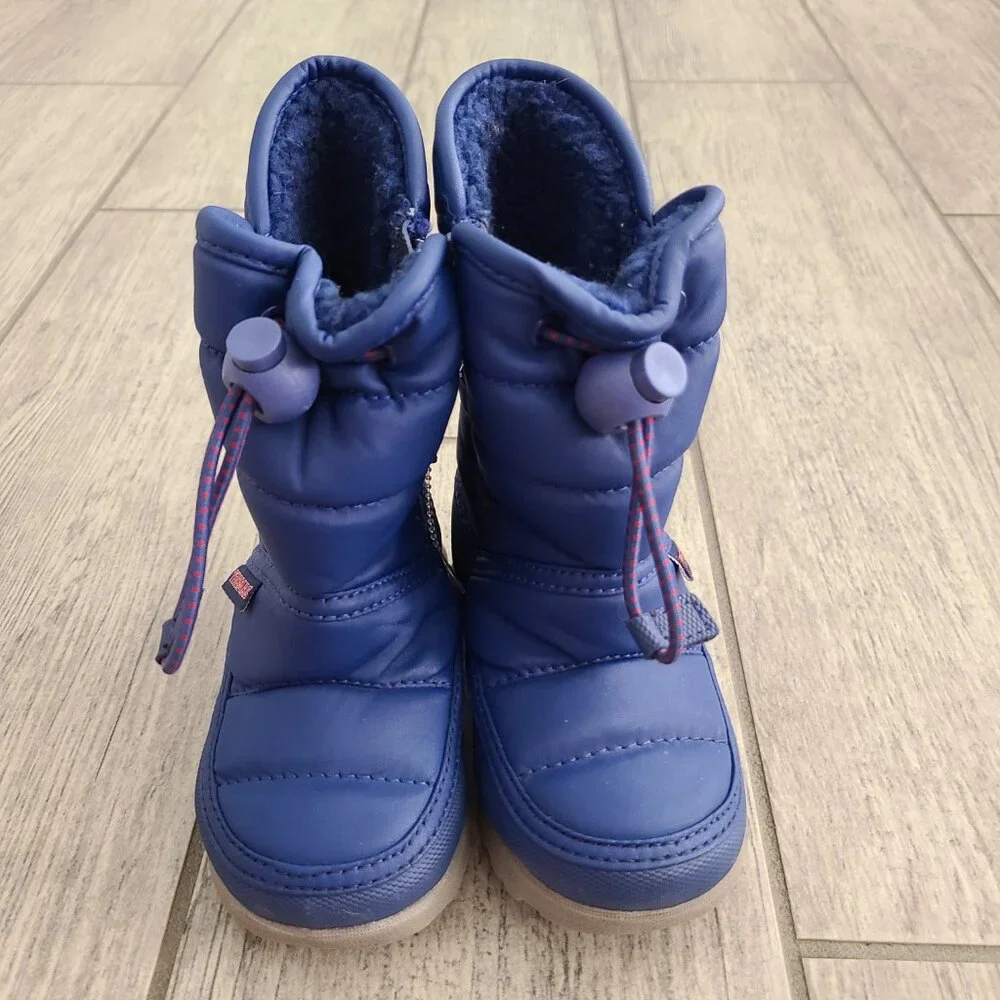Thomas & Friends Blue Winter Snow Boots Toddler Boys Size 6